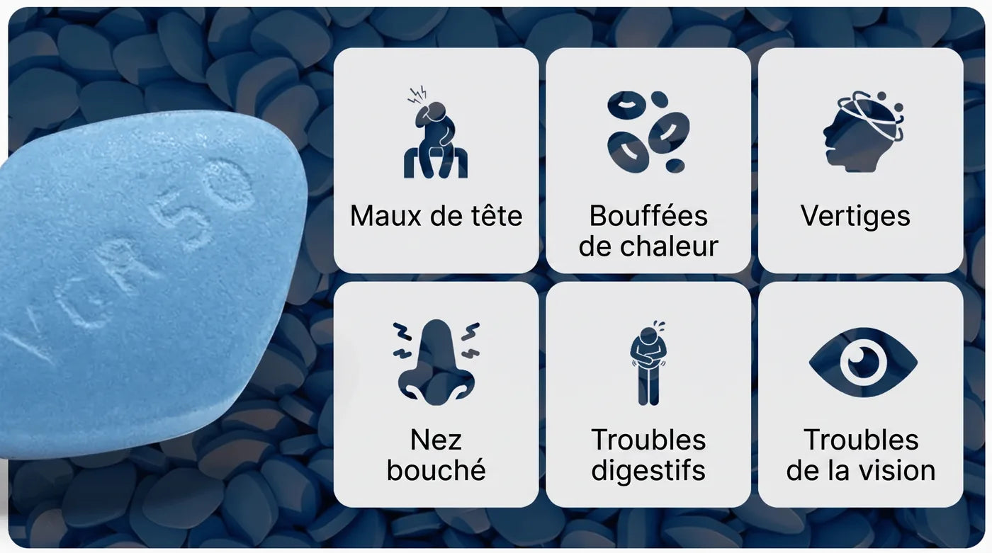 Effets secondaires courants de la pilule bleue
